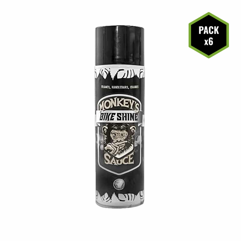 spray monkey bike shine pour vélo de 400 ml pack de 6